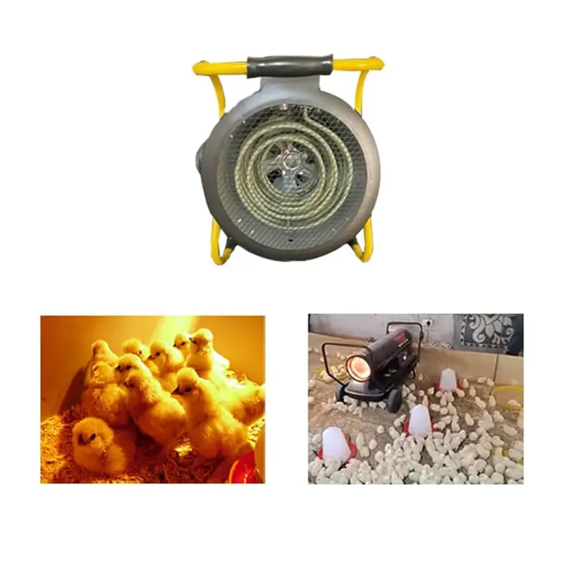 5kW Electric Poultry Brooder for 2500 birds - Area Coverage 388 m3/hour